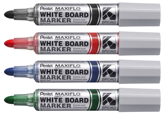 WHITEBOARDMARKER PENTEL MWL5M 3MM BLAUW