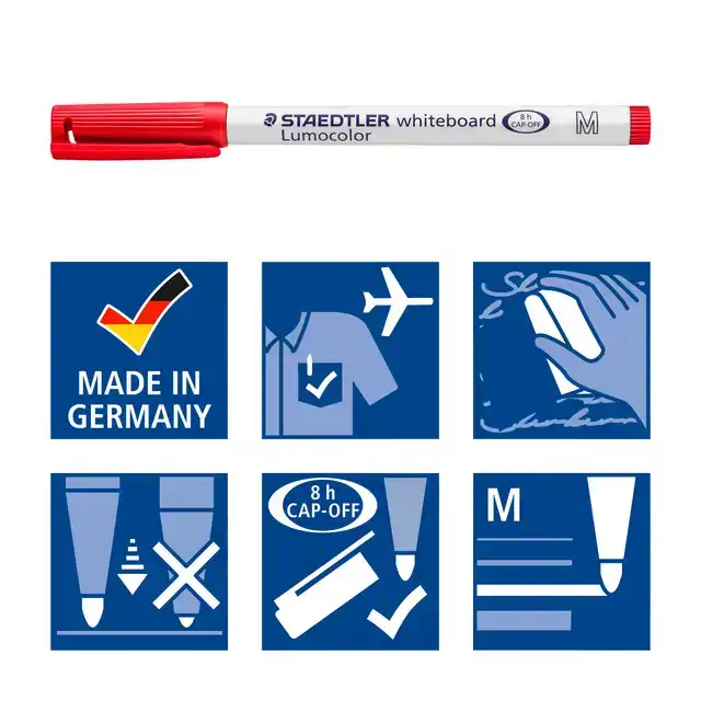 WHITEBOARDMARKER STAEDTLER 301 ROND 1MM