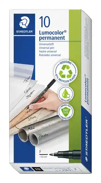 VILTSTIFT STAEDTLER OHP LUMO F 318 PERM