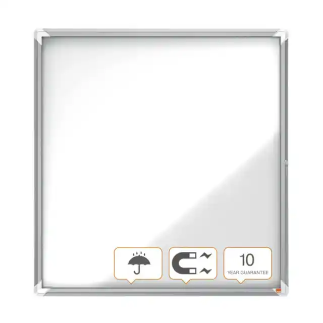 VITRINEKAST BUITEN NOBO GLAS MAGNETISCH