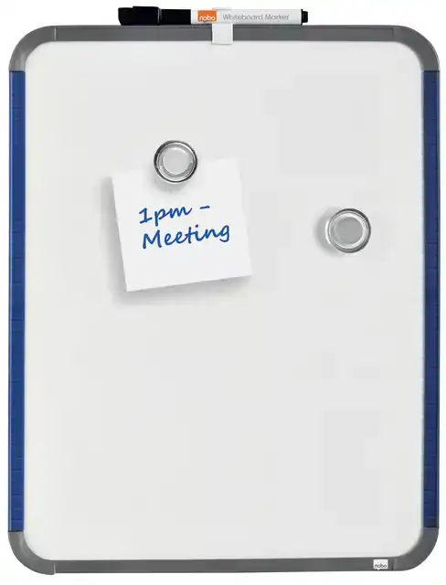 WHITEBOARD NOBO SLIM LINE 28X36CM WIT