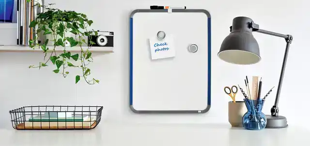 WHITEBOARD NOBO SLIM LINE 28X36CM WIT