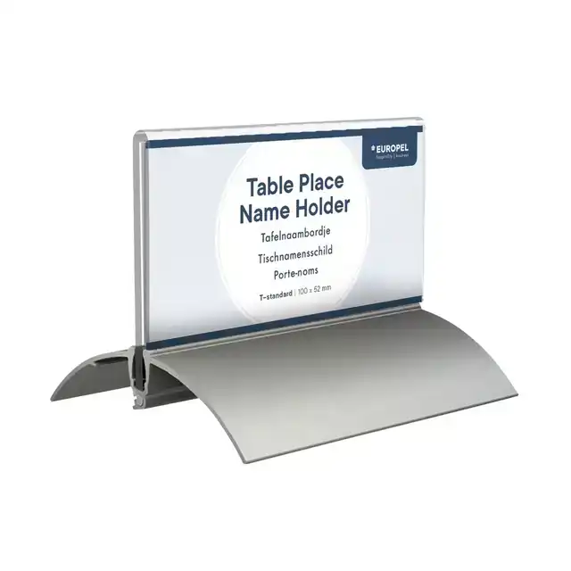 TAFELNAAMBORD EUROPEL 52X100MM ACRYL