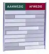 AAN AFWEZIGHEIDSBORD VOOR 10 NAMEN