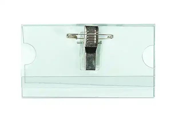 BADGE QUANTORE CLIP+SPELD 40X75MM