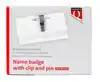 BADGE QUANTORE CLIP+SPELD 40X75MM