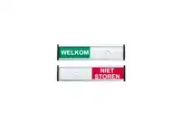 INFOBORD WELKOM/NIET STOREN 125X30MM