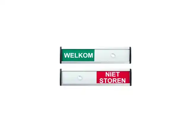 INFOBORD WELKOM NIET STOREN 125X30MM