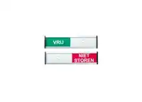 INFOBORD VRIJ NIET STOREN 125X30MM