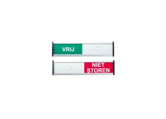 INFOBORD VRIJ NIET STOREN 125X30MM