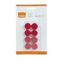 MAGNEET NOBO 20MM ROOD 8 STUKS