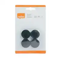 MAGNEET NOBO 30MM ZWART 4 STUKS