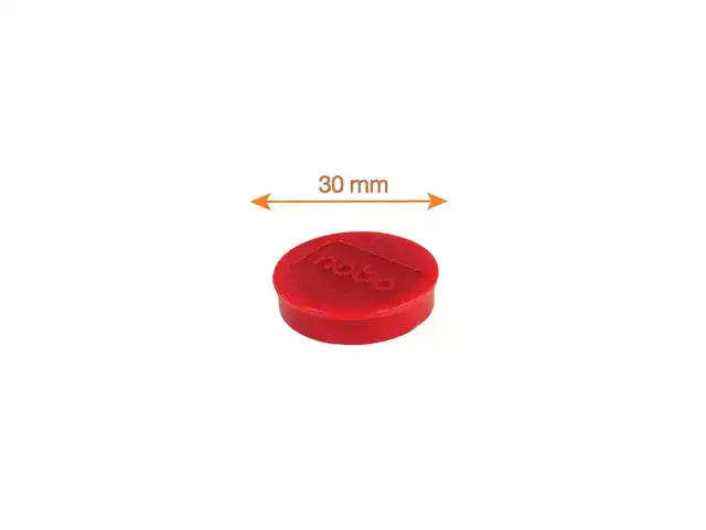 MAGNEET NOBO 30MM ROOD 4 STUKS