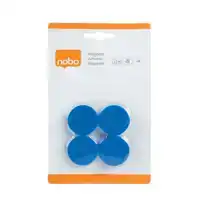 MAGNEET NOBO 30MM BLAUW 4 STUKS