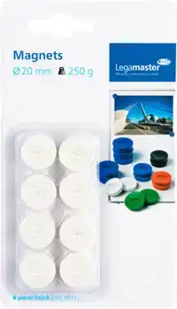 MAGNEET LEGAMASTER 20MM 250GR WIT 8