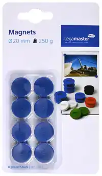MAGNEET LEGAMASTER 20MM 250GR BLAUW 8