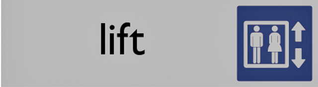 INFOBORD PICTOGRAM LIFT 165X44MM