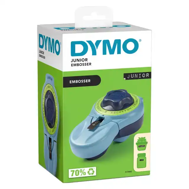 LETTERTANG DYMO JUNIOR EMBOSSING BLAUW