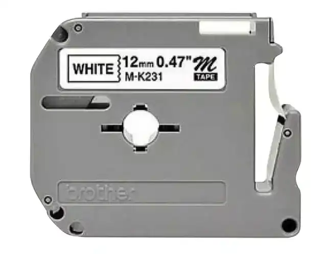 LABELTAPE BROTHER PTOUCH MK231 12MM WIT