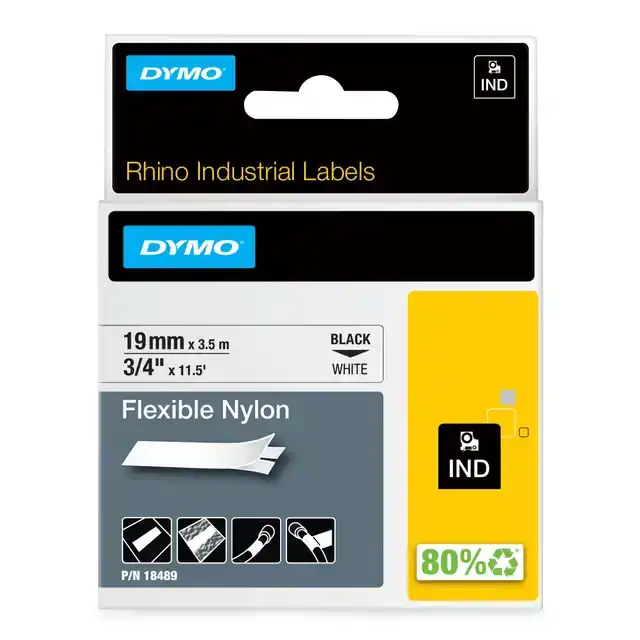 LABELTAPE DYMO RHINO INDUSTRIEEL NYLON