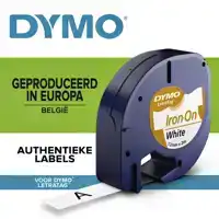 LABELTAPE DYMO LETRATAG STRIJKBAAR 12MM