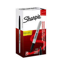 VILTSTIFT SHARPIE F ZWART VALUEPACK