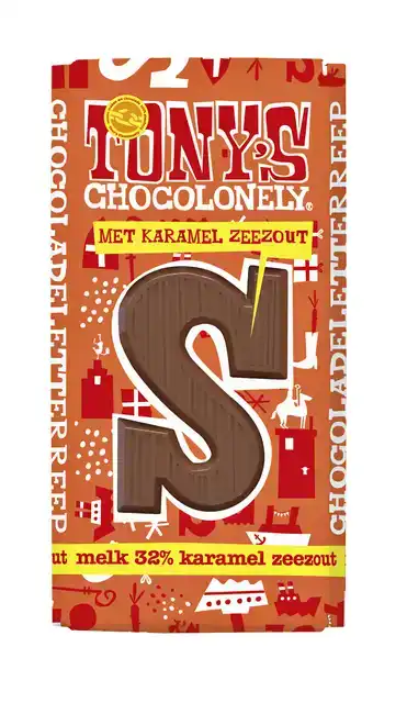 CHOCOLADELETTER TC MELK KARAMEL ZEEZOUT