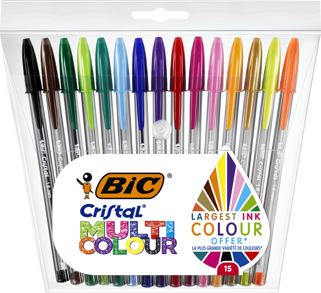 BALPEN BIC CRISTAL MULTICOLOUR L