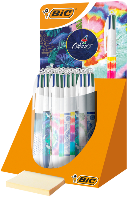 BALPEN BIC 4KLEUREN M BOTONICAL EN TIE