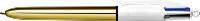 BALPEN BIC 4KLEUREN SHINE M GOUD