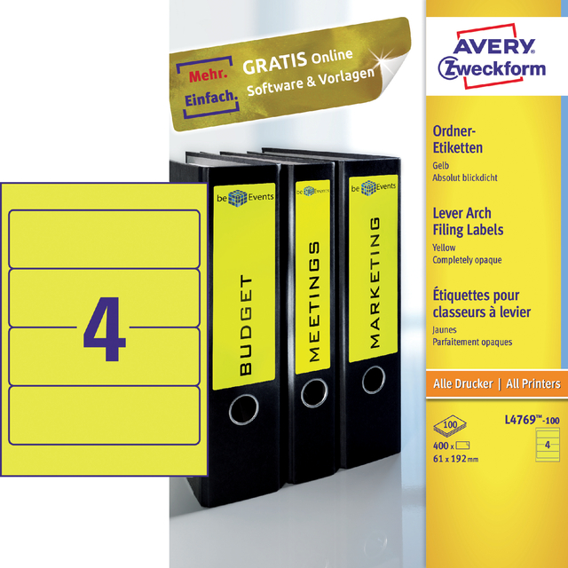 RUGETIKET AVERY BREED 61X192MM