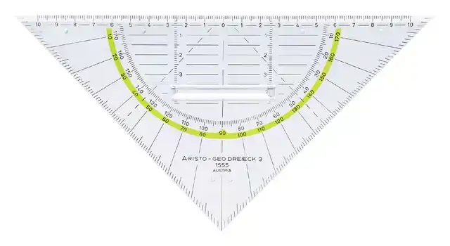 GEODRIEHOEK ARISTO 1555/2 225MM MET