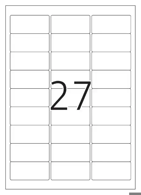 NAAMBADGE ETIKET HERMA 4511 63.5X29.6MM