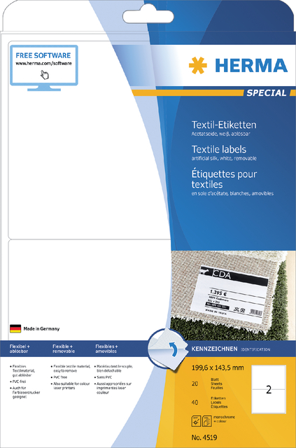 ETIKET HERMA 4519 199.6X143.5MM