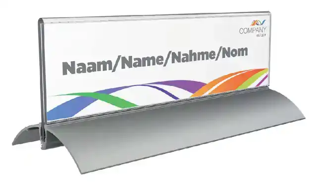 TAFELNAAMBORD EUROPEL 105X297MM ACRYL