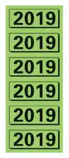 RUGETIKET ELBA 2019 57X25MM GROEN 120