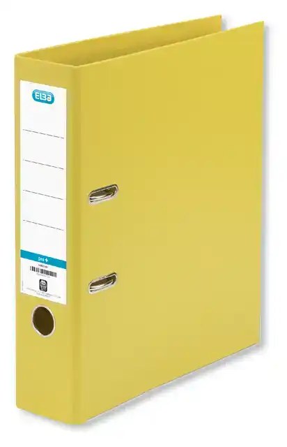 ORDNER ELBA SMART PRO A4 80MM PP GEEL