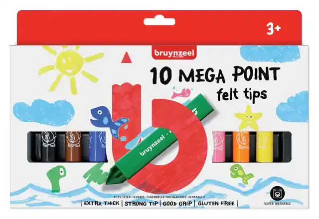 VILTSTIFT BRUYNZEEL KIDS MEGA POINT 10