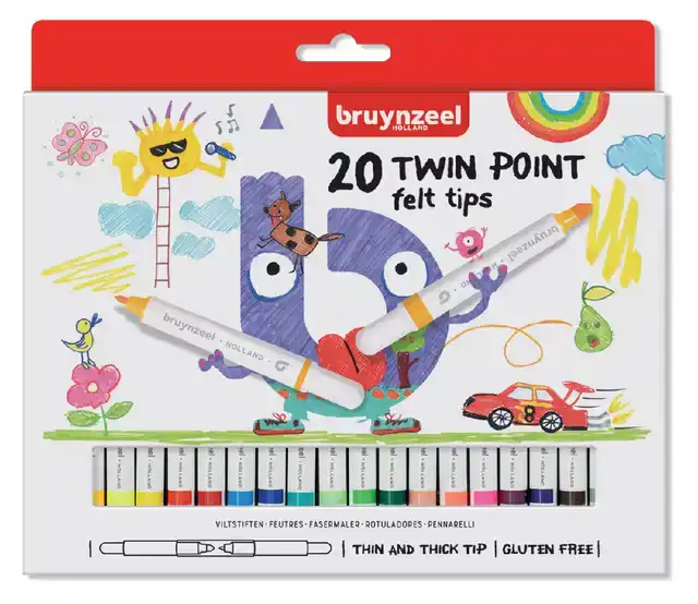 VILTSTIFT BRUYNZEEL KIDS TWIN POINT SET