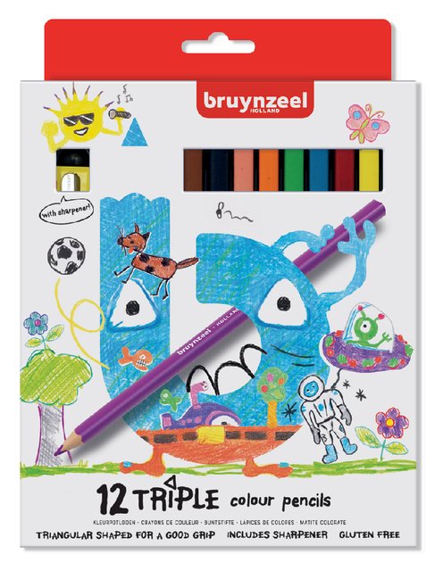 KLEURPOTL BRUYNZEEL KIDS TRIPLE BLISTER