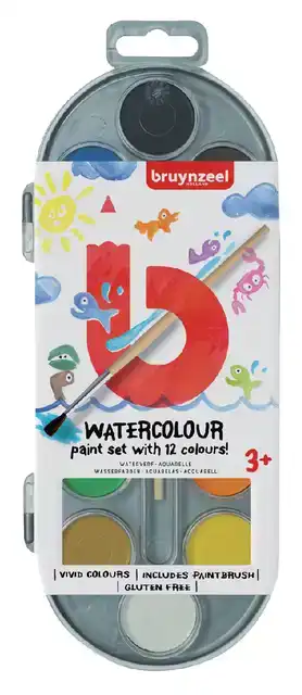 VERFDOOS BRUYNZEEL KIDS 12 KLEUREN