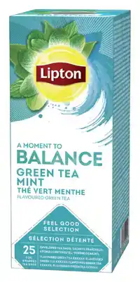 THEE LIPTON BALANCE GREEN TEA MINT