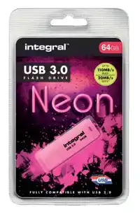 USB STICK 3.0 INTEGRAL 64GB NEON ROZE