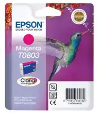 INKTCARTRIDGE EPSON T0803 ROOD