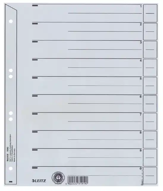 SCHEIDINGSBLADEN LEITZ 1650 KARTON A4