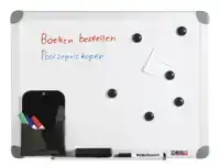 WHITEBOARD DESQ 45X60CM IN KUNSTSTOF