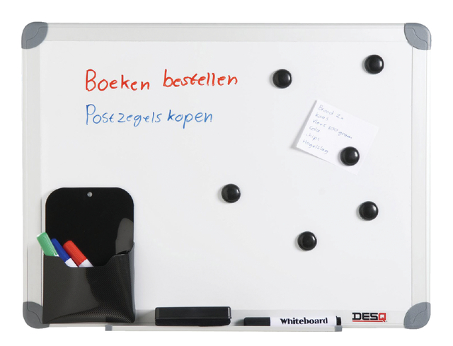 WHITEBOARD DESQ 450X600MM KUNSTSTOF
