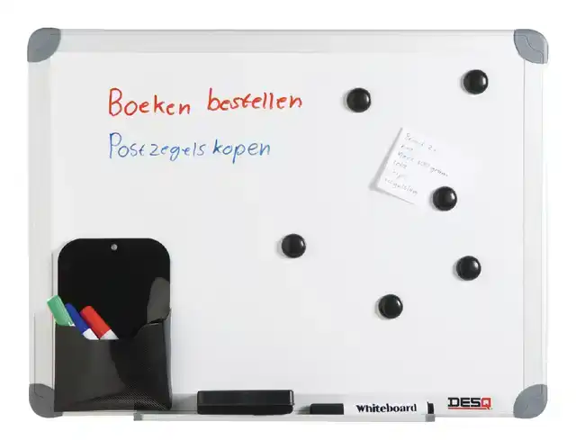 WHITEBOARD DESQ 450X600MM KUNSTSTOF