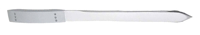 BRIEFOPENER 187MM METAAL MAT CHROOM