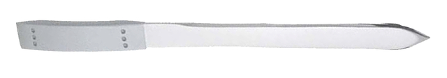 BRIEFOPENER 187MM METAAL MAT CHROOM